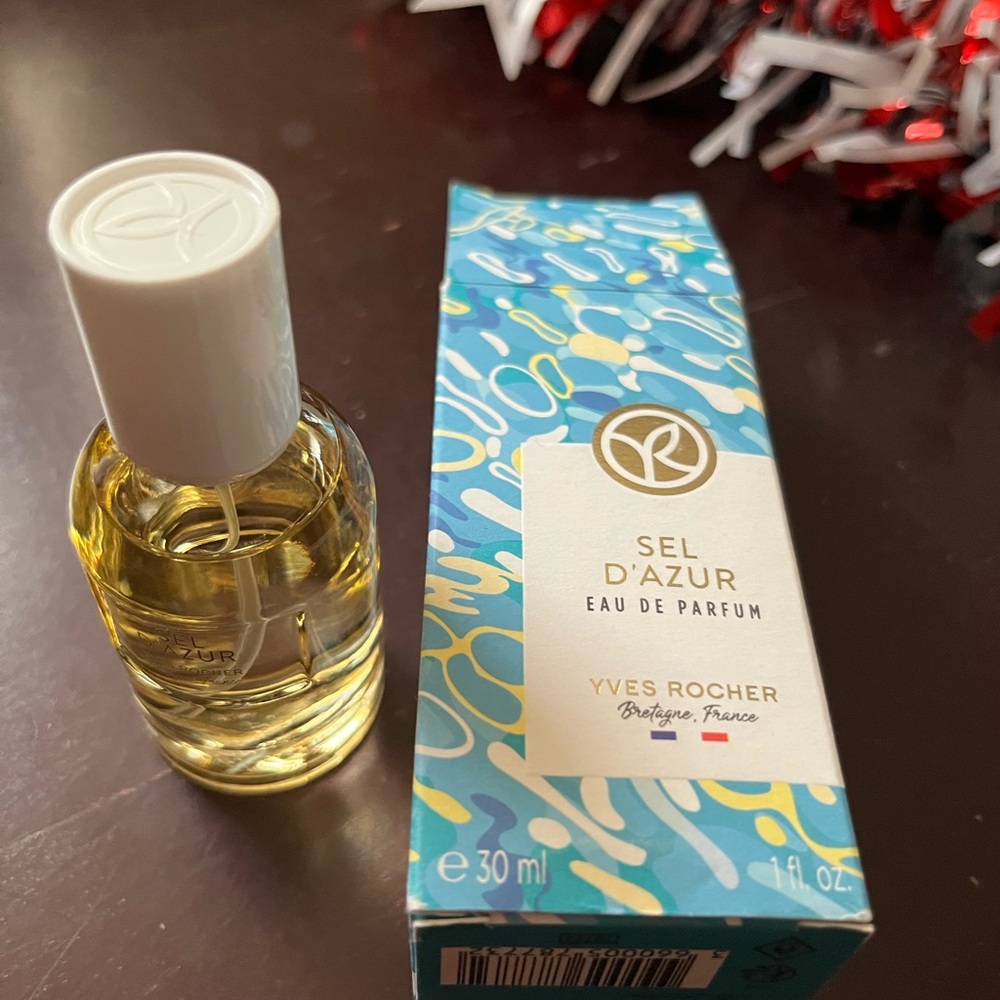 Yves Rocher Sel D'Azur Perfume with Blue and Yellow Design - Picture 2 of 2